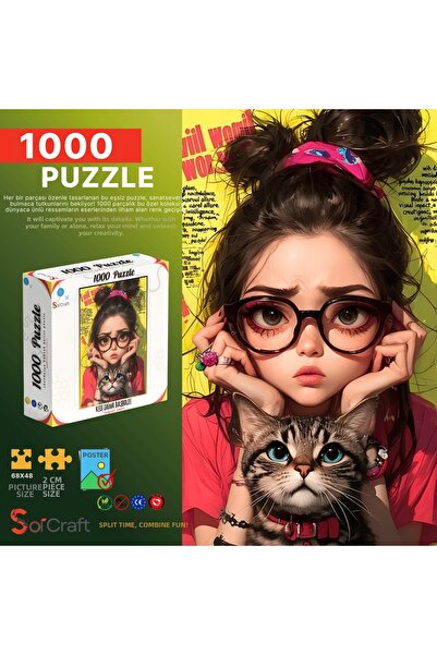 Soi Craft 1000 Piece Puzzle Cat Always in the Lead Style Enthusiast