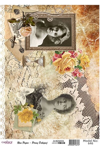 Cadence Rice Decopage Paper 29X42Cm No:646