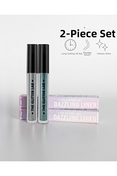 The Glitter Lab 2-Pack Glitter Liquid Eyeliner |   Dazzling Liner Set No 6