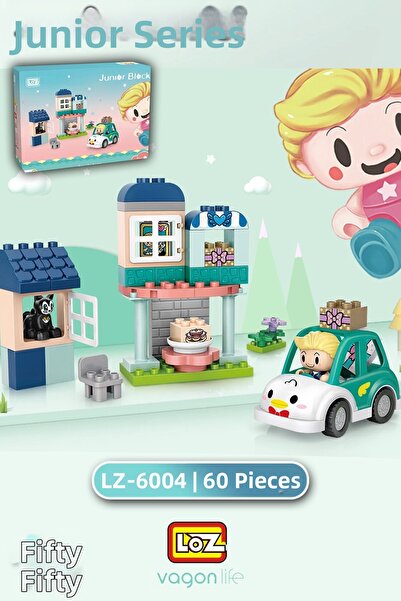 Vagonlife Loz Junior Series Birthday Party 60 Pieces Decorative Toy Building ...