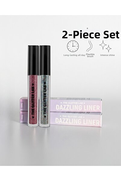 The Glitter Lab 2-Pack Glitter Liquid Eyeliner |   Dazzling Liner Set No 5