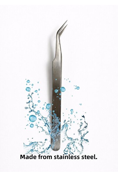 Grau Solingen Silk Eyelash and Eyebrow Tweezers - Stainless Steel