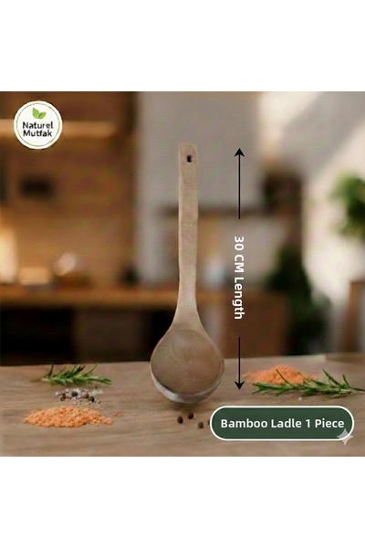 HOMEFECT Bamboo Wood Deep Scoop