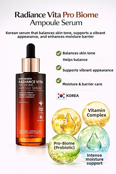 JEJUDO أمبولة كريم راديانس فيتا برو بيو 50 مل - سيروم تفتيح وترطيب من أصل كوري