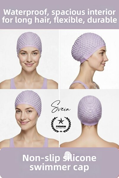 Svein # Αδιάβροχο αντιολισθητικό σκουφάκι κολύμβησης από σιλικόνη για μακριά ...