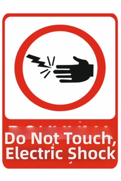 HiperAD Reklam لافتة تحذيرية من DOKUNMA ELEKTRİK ÇARPAR DEKOTA BASKI – 3 مم ف...