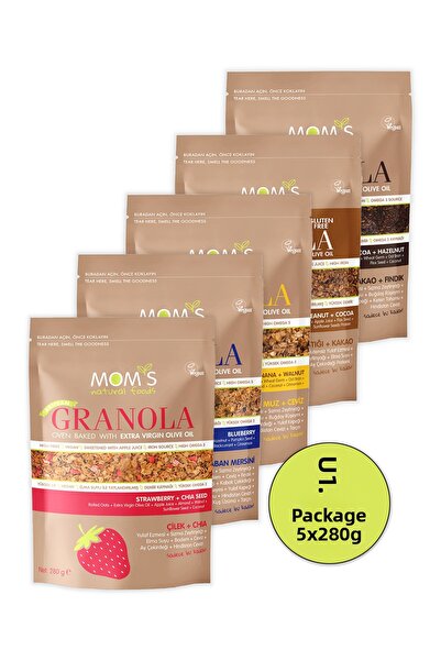 Mom's Natural Foods 5'Lİ MIX GRANOLA 5x280G