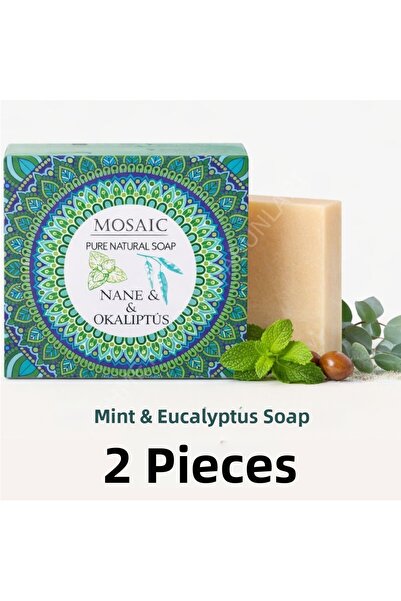 Mehmet Aydın Mosaic Mint & Eucalyptus Soap 2 Pieces