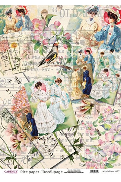 Cadence Brass Decorative Paper 29X42Cm No:Cd87