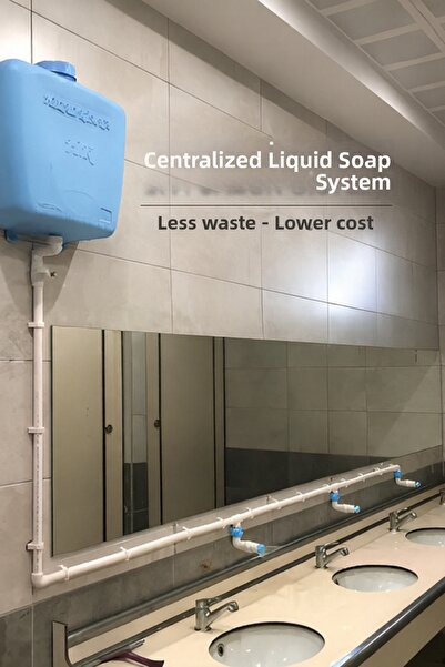 hilal kimya Σύστημα διανομής υγρού σαπουνιού 20 Lt με 3 βρύσες και κουμπί, με...