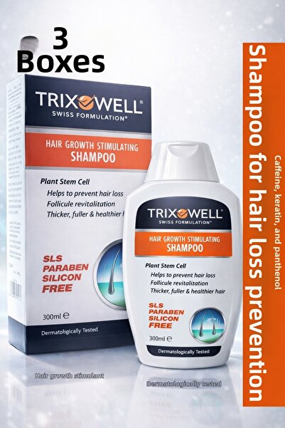 Trixowell Advanced Herbal Shampoo Against Hair Loss, Free of Sls, Paraben, Si...