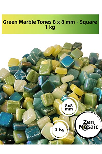 Zen Mozaik Pietre de mozaic din sticlă în culori asortate pentru lucrări de m...