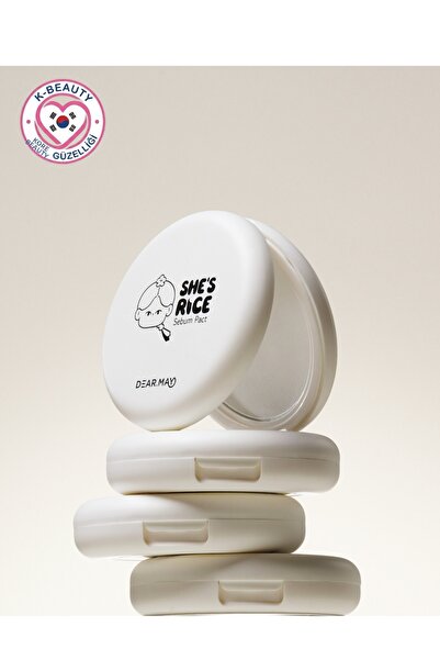 DEAR.MAY She's Rice Sebum Pact Clear White - Rice Extract Matte Look Setting ...