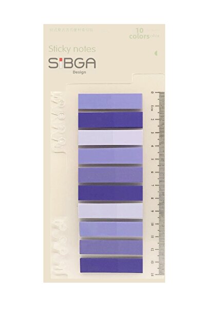 sibga tasarım Прозрачни лепящи се лентички Post-It в лилави нюанси - отметка,...
