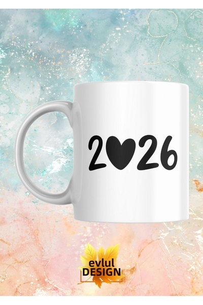 Eylül Design 2026 New Year Happy New Year Special Design Printed Mug Cup Gift...