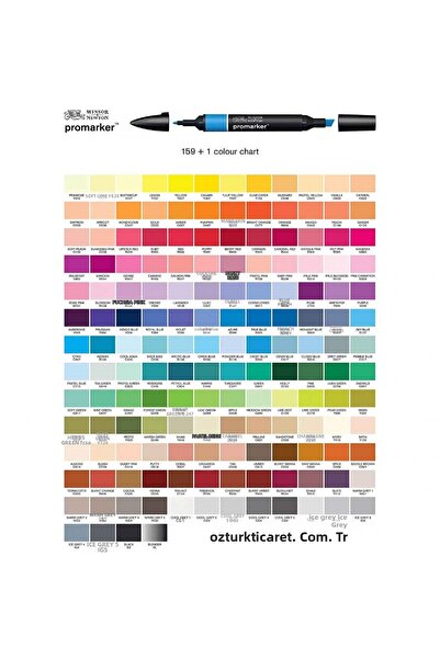 Winsor Newton قلم رسم جرافيك ذو طرفين كحولي من بروماركر، لون وردي عتيق 256 (R...