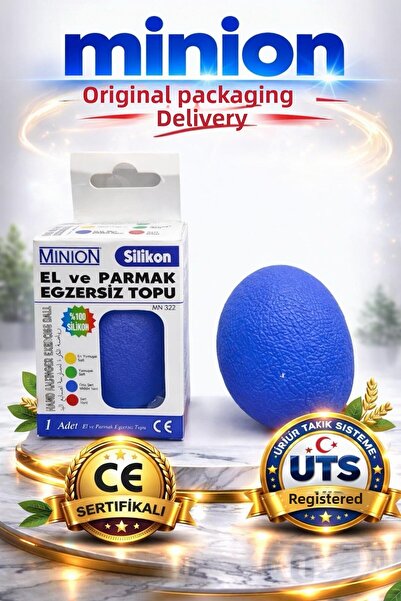 Minion Hand Exercise Ball Silicone Stress Ball for Physical Therapy Blue-Medi...