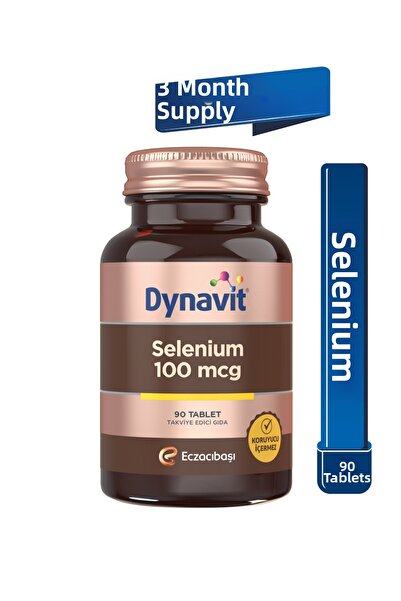 Dynavit سيلينيوم 100 ميكروغرام 90 قرص - سيلينيوم - للشعر والبشرة