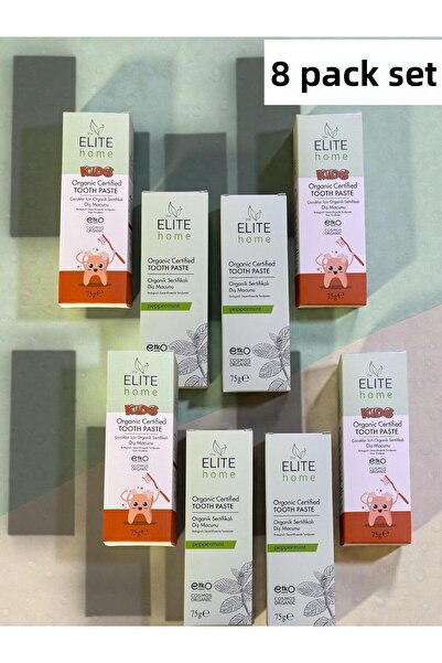 The Elite Home Organic Certified Toothpaste (4 Pieces for Children - 4 Pieces...