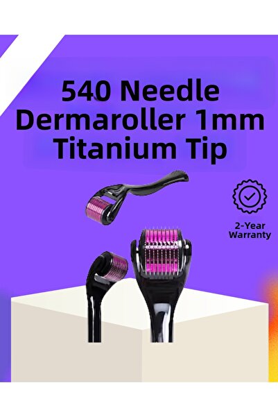 toyigoo Titanium Derma Roller for Safe Home Use – Black Handle Tygoo-Rshb3456