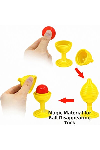 isiltikidsmoda لعبة كأس سحرية صفراء اللون لفقدان الكرة 7 سم