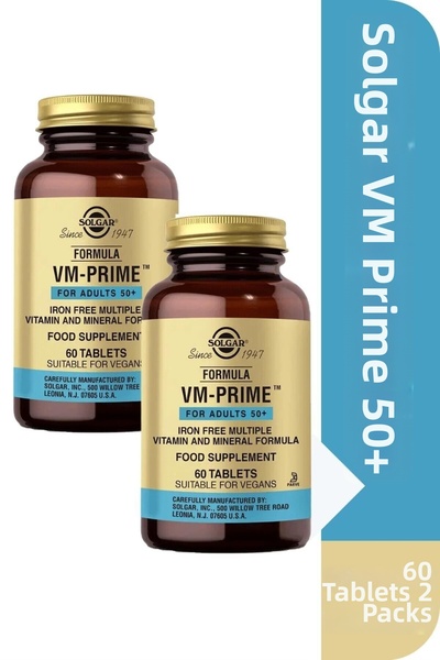Solgar 50 Years Old Prime 60 Tablets 2 Pieces