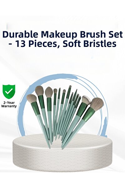 Lisinya Professional 13-Piece Makeup Brush Set with Fiber Bristles - Tygoo