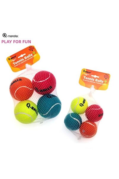 İN3DEX مجموعة كرات كلاب ناعمة ومتينة بقطر 6 سم، 4 قطع