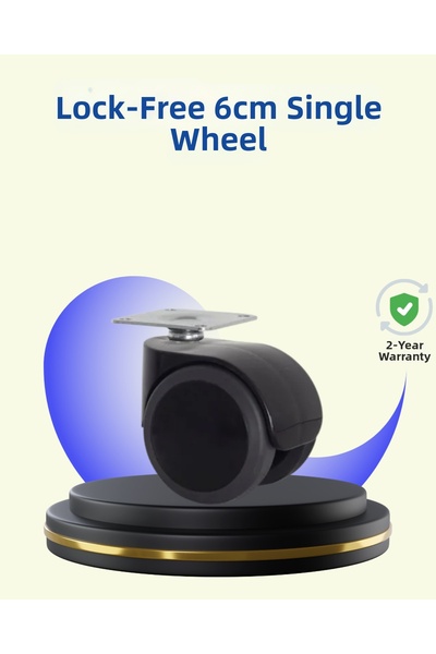 Teknoşık TEKNO ŞIK Picior pivotant de 6 cm, fără blocare, dintr-o singură bucată