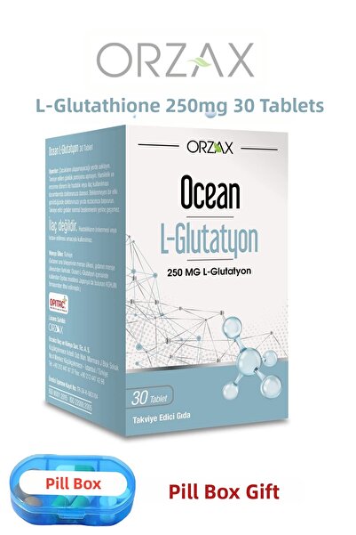 Ocean L-Glutathione 250Mg 30 Tablets + Pill Box Gift