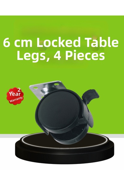 Teknoşık TEKNO ŞIK Set de 4 picioare cu blocare pentru măsuţă de cafea şi căr...