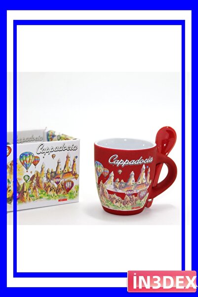 İN3DEX Porcelain Turkish Coffee Cup Traditional Patterned