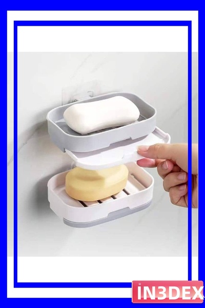 İN3DEX Two-Compartment Soap Dryer That Sticks to the Wall