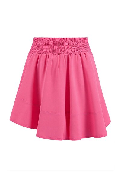 Trendyol Collection Rosa gewebter Mini-Strandrock TBESS26SR00009