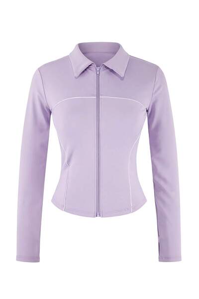 Trendyol Collection Jachetă sport liliac Diver/Scuba din material subțire THM...