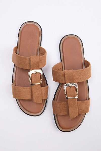 TRENDYOL SHOES Жіночі капці Taba