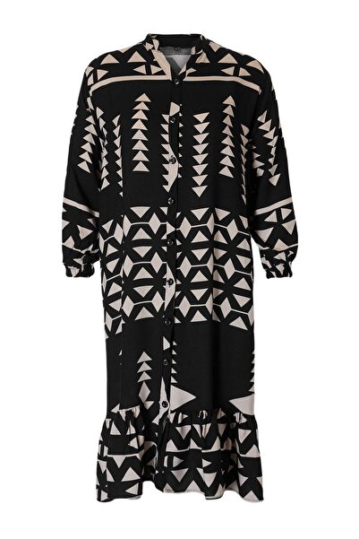 Trendyol Curve Black Woven Plus Size Dress