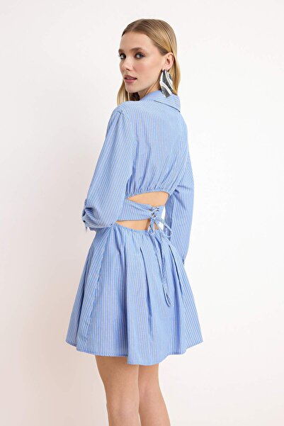 Trendyol Collection Rochie de nuntă-rochie de nuntă cu detaliu corset din pop...