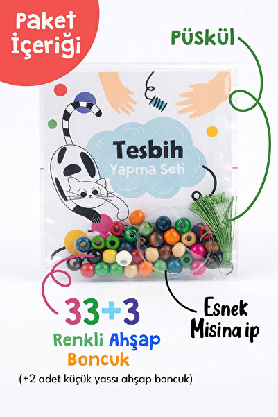 Şeker Atölyesi Tesbih Yapma Seti Çocuklara Ramazan Hediyesi