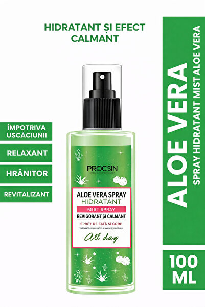 PROCSIN Spray hidratant pentru fata si corp cu Aloe Vera, revigorant si calmant