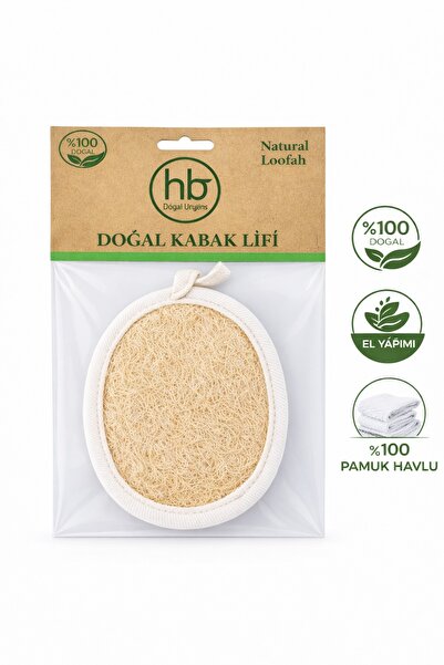 HB Organik Doğal Ürünler Kabak Lifi Oval Vücut Kesesi (Peeling)