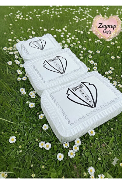 CONSTRAİN Papion pentru mire, 3 piese, geantă de zestre figurată, pachet de s...