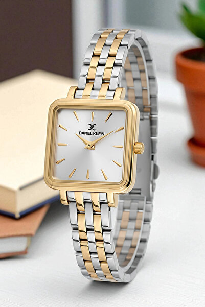 Daniel Klein Steel Band&Case Women's Wristwatch+Bracelet Gift Gold-Silver Sdd...