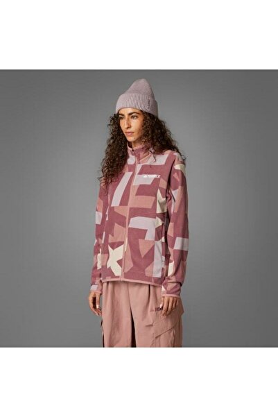 adidas Γυναικείο μπουφάν Fleece JF9062 W MT AOP FZ FL