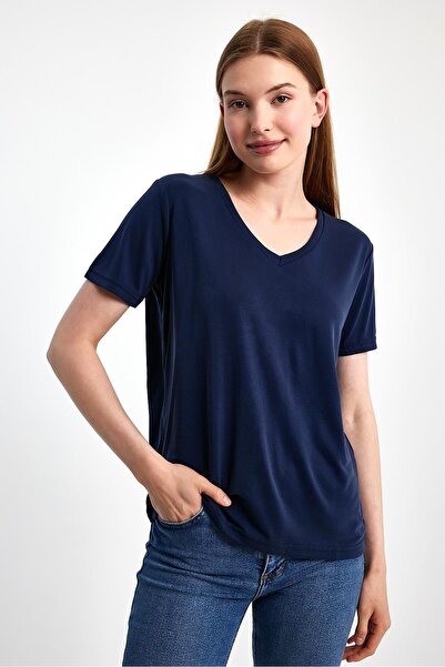 DragonFly Moda Modal V-Neck T-Shirt