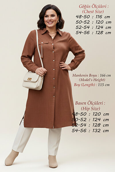 Laden قميص طويل نسائي كبير الحجم من الكتان للمحجبات، تونيك موسمي عالي الجودة ...