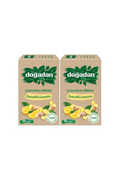 Doğadan شاي الأعشاب بالزنجبيل والليمون × 2 قطعة