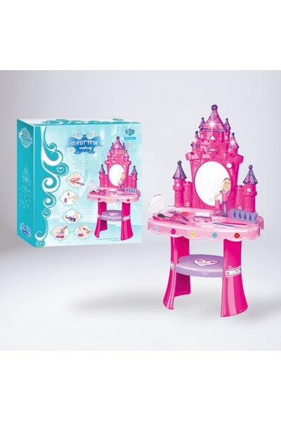 Universul Jucăriilor Măsuță de Machiaj tip Castel cu Lumini, Oglindă și Acces...
