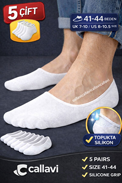 CALLAVI Babet Socks Silicone Cotton Lycra Invisible on Foot