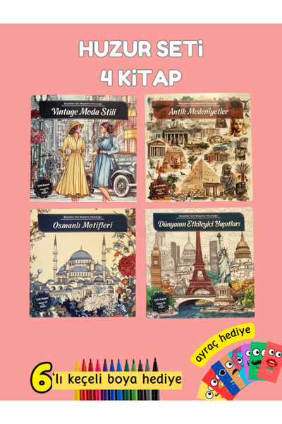 Pembe Yayınevi Mandala Boyama Kitabı - Yetişkinler İçin Mandala Boyama Kitabı...